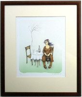 Iva Hüttnerová - Ve větru - grafika